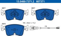 ATE Set placute frana ATE 13.0460-7371.2 (13.0460-7371.2)