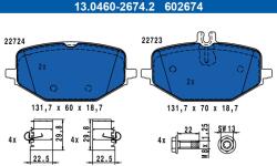 ATE Set placute frana ATE 13.0460-2674.2 (13.0460-2674.2)