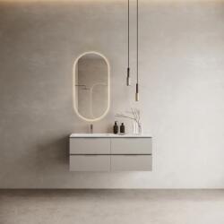 MARMY CODE 120x46x50 BALOS függesztett alsószekrény, 4 fiók, laminált (mosdó nélkül) Light Taupe 20 40 24 12 13 75 (20 40 24 12 13 75)