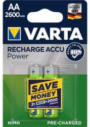 VARTA Tölthető elem, AA ceruza, 2x2600 mAh, előtöltött, VARTA "Power (vaku11) - irodaszer