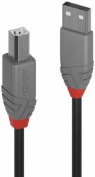 Lindy LNY-36674 : : USB 2.0 кабел, Anthra Line, Type A-B, M-M, черен, 3.0 м (LNY-36674)