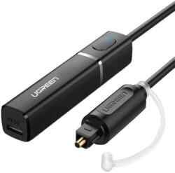 UGREEN Bluetooth adó 5.0 optikai / Toslink csatlakozóval, aptX (fekete) (50213) - scom