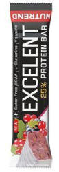 Nutrend Excelent Protein Bar fekete ribizli és vörösáfonya 85g