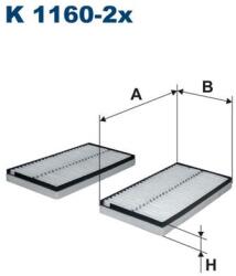 Filtron K1160A-2x Filtron pollenszűrő