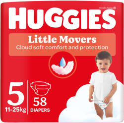 Huggies Little Movers 5 11-25 kg 58 db