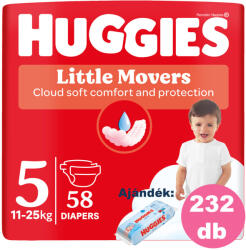 Huggies Little Movers 5 11-25 kg 232 db