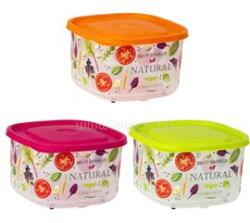 SOLMAZER IRIS Natural négyszögletes tál tetővel 4.200ml (162058-001) (162058-001)