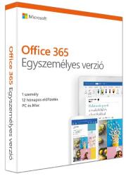 Microsoft Office 365 Egyszemélyes verzió, 1 felhasználó, 1 évre, QQ2-00012 (QQ2-00012D)