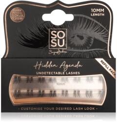 SOSU Cosmetics Hidden Agenda Undetectable Lashes pachet cu gene fără noduri autoadezive 10 mm