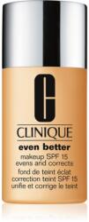 Clinique Even Better Makeup SPF 15 Evens and Corrects korrekciós alapozó SPF 15 árnyalat WN 54 Honey Wheat 30 ml