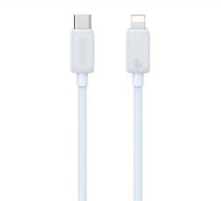 USAMS KY adatkábel (Type-C - lightning, 30W, gyorstöltő, 100cm) FEHÉR (SJ692USB02) (SJ692USB02) - aqua