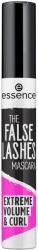Essence The False Lashes Extreme Volume & Curl szempillaspirál, 01 fekete, 10 ml