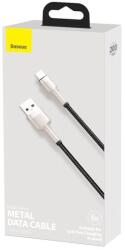 Baseus Cablu de date Baseus Cafule Series Metal Data, USB/USB Type C, 66 W, 2 m (Negru/Argintiu)