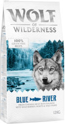 Wolf of Wilderness 2x12kg Wolf of Wilderness Adult ''Blue River'' lazac - gabonamentes száraz kutyatáp