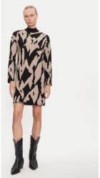 VERO MODA Gold New Art kötött ruha 10311362 bézs laza szabású, viszkóz, S INTL (0000304510731-S)