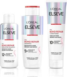 L'Oréal Elseve Bond Repair hajápoló szett, Bond Repair Regeneráló előápoló sampon + Bond Repair Regeneráló sampon + Bond Repair Regeneráló balzsam