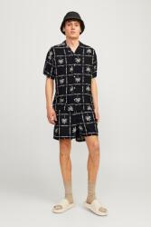 JACK & JONES Jack & Jones, Bő fazonú rövid ujjú ing, Csontszín, Fekete, XL (12255727-BLACK-XL)