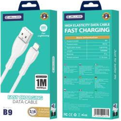 Jellico kábel B9 Lightning 3.1A 1M Fehér