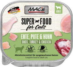 MAC's 32x100g MAC's Cat Kacsa, pulyka & csirke tálcás nedves macskatáp
