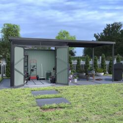 Avenberg Magnus kerti ház fényáteresztő ablakokkal + bővítés, 2.5 x 5.8 m, Premium, ZA17097