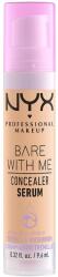 NYX Cosmetics NYX PM Bare with me Serum korrektor foltok és sötét karikák ellen, 4 Beige, 9.6 ml (800897129798)