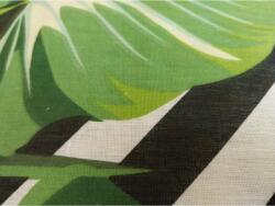 Mabadi Kispárna hintaágyhoz fekete csíkos zöld leveles mintával (15603)