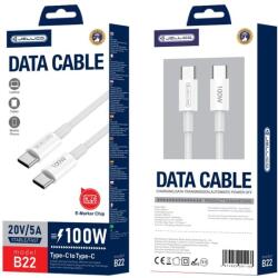 Jellico kábel B22 USB-C - USB-C PD 100W 1M fehér