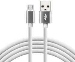 everActive Cablu telefon everActive silicon USB la micro-USB, fast-charge, 2.4A, 1m, alb (CBS-1MW)