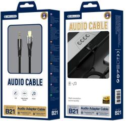 Jellico kábel B21 Lightning - JACK 3.5MM 1.2M Fekete