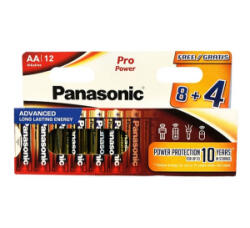 Panasonic SMART szupertartós elem (AA, LR6EPS, 1.5V, alkáli) 12db/csomag (LR6EPS/12HH 8+4F SMART) (LR6EPS/12HH 8+4F SMART)