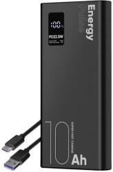 OBAL:ME EnergyPulse hordozható töltő 10000mAh 22.5W fekete - ipon
