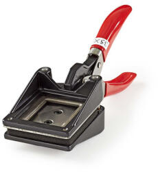 Nedis SHRE110BKA4 igazolványkép vágó, vágási méret 35 x 45 mm, fekete / piros súly: 510 gramm (375753)