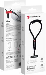 Forcell F-DESIGN R10X40 állítható hosszúságú csuklópánt mobiltelefonhoz (max 20 cm a hurokban) fekete
