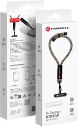 Forcell F-DESIGN R10X40 csuklópánt állítható hosszúsággal (max 20 cm a hurokban) zöld rózsaszín lila