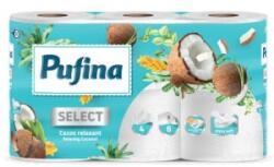Pufina Toalettpapír, 4 rétegű, kistekercses, 6 tekercs, 'Relaxing Coconut', kókusz illattal (KHH871) (KHH871)