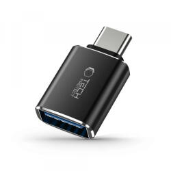Tech-Protect Adaptor OTG USB-C - USB-A Tech-Protect Ultraboost, Negru - gsmnet