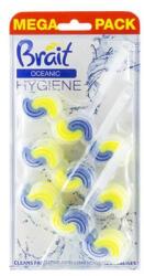  WC tisztító blokk, 2 fázisú, 3x45 g, Brait Hygiene and fresh , óceán (KHT1047)