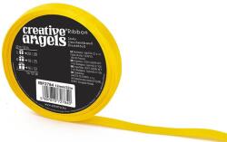  Szatén szalag, 12 mm x 32 m, sárga (ISKE230)