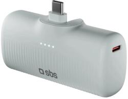 SBS EcoPower 5000 mAh 10W Powerbank beépített USB-C porttal - Szürke