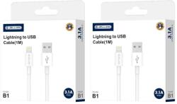 Jellico kábel B1 Lightning 3.1A 1M fehér