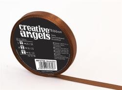  Szatén szalag, 12 mm x 32 m, bronz (ISKE228)