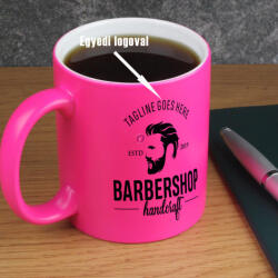 Bestsub Prémium logózott, fényképes neon bögre, egyedi grafikával 350 ml neon pink (EU-B11WM)