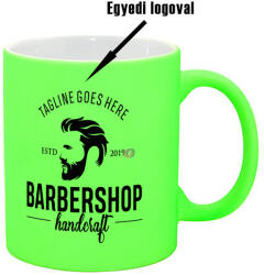 Bestsub Prémium logózott, fényképes neon bögre, egyedi grafikával 350 ml neon zöld (EU-B11WXL)