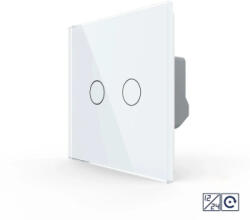 LIVOLO Intrerupator Dublu cu Revenire Contact Uscat si 12/24V cu Touch LIVOLO Alb (VL-FC2HC-2G-2W)