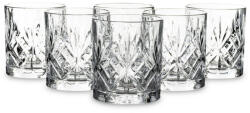  Melodia vésett kristályüveg whiskys pohár 6db-os szett 310ml
