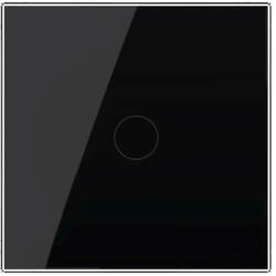LIVOLO Intrerupator Simplu cu Touch LIVOLO din Sticla - Protocol ZigBee EC Negru (VL-FC1Z2-2G-2B)