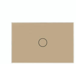LIVOLO Intrerupator Simplu Wi-Fi cu Touch LIVOLO din Sticla Standard Italian Auriu (VL-FC1NY-2G-3A)