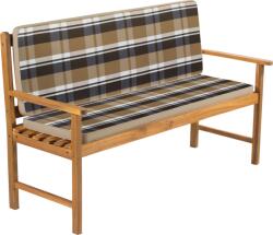Fieldmann FDZN 9109 kockás 138x45x44x5cm párna kerti padhoz