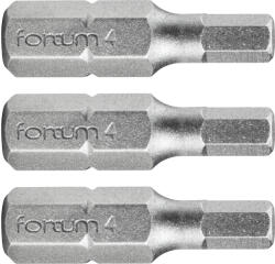 Fortum behajtóhegy HEX, 3 db, S2 acél; H 5x25mm, bliszteren