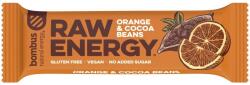 bombus Baton Proteic Raw Energy cu Portocale si Boabe de Cacao, 50g Bombus (BB31111)